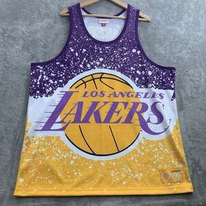 Mitchell & Ness Jersey Mens XXL Los Angeles Lakers Jumbotron Sublimated Tank NBA